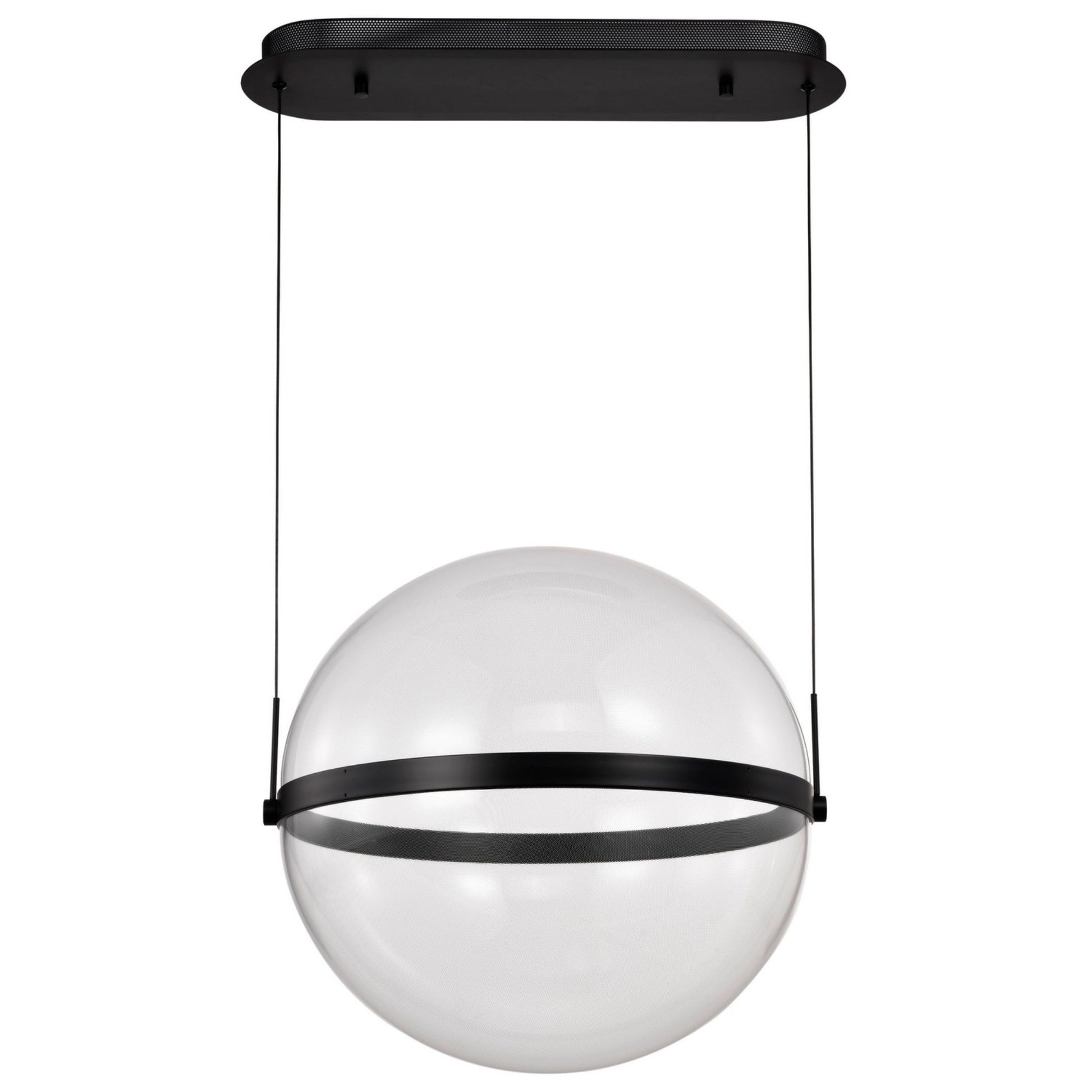 Arvada LED Pendant Light, Matte Black Finish, Acrylic Lens - Bees Lighting