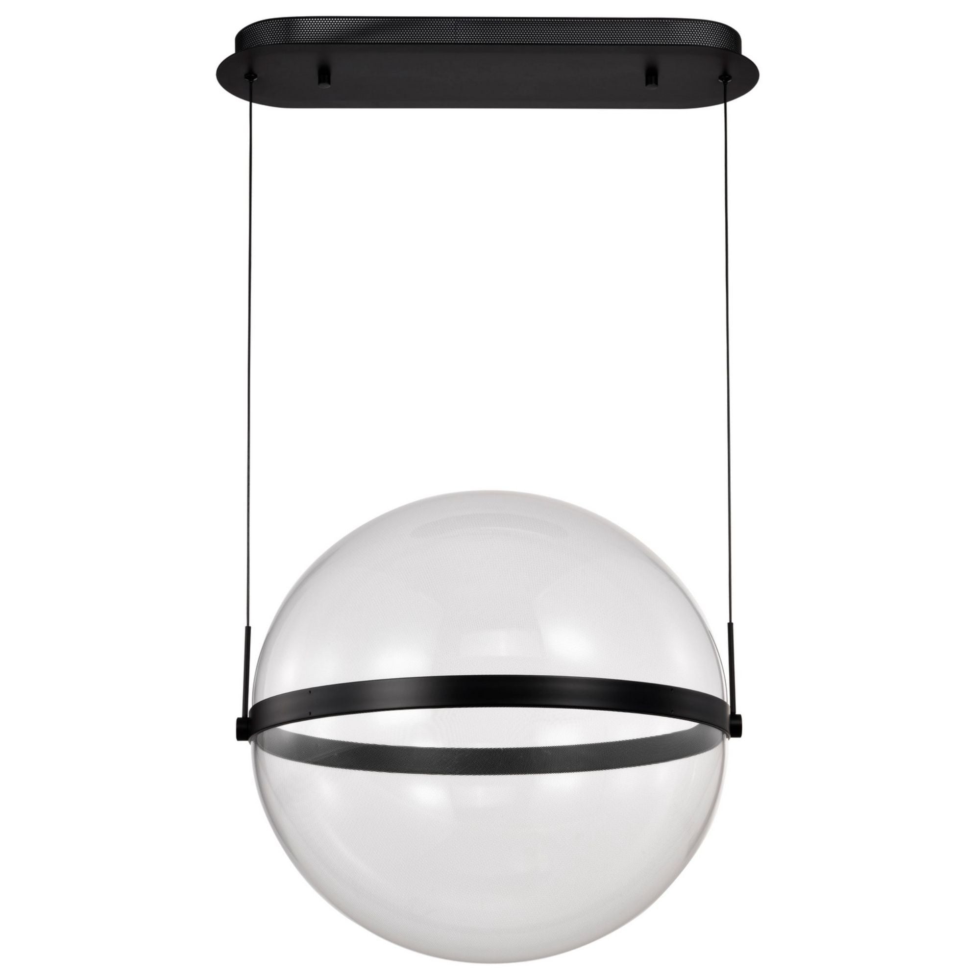 Arvada LED Pendant Light, Matte Black Finish, Acrylic Lens - Bees Lighting