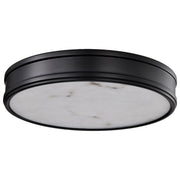 Kendall 14" LED Flush Mount Light, Alabaster Glass - Bees Lighting