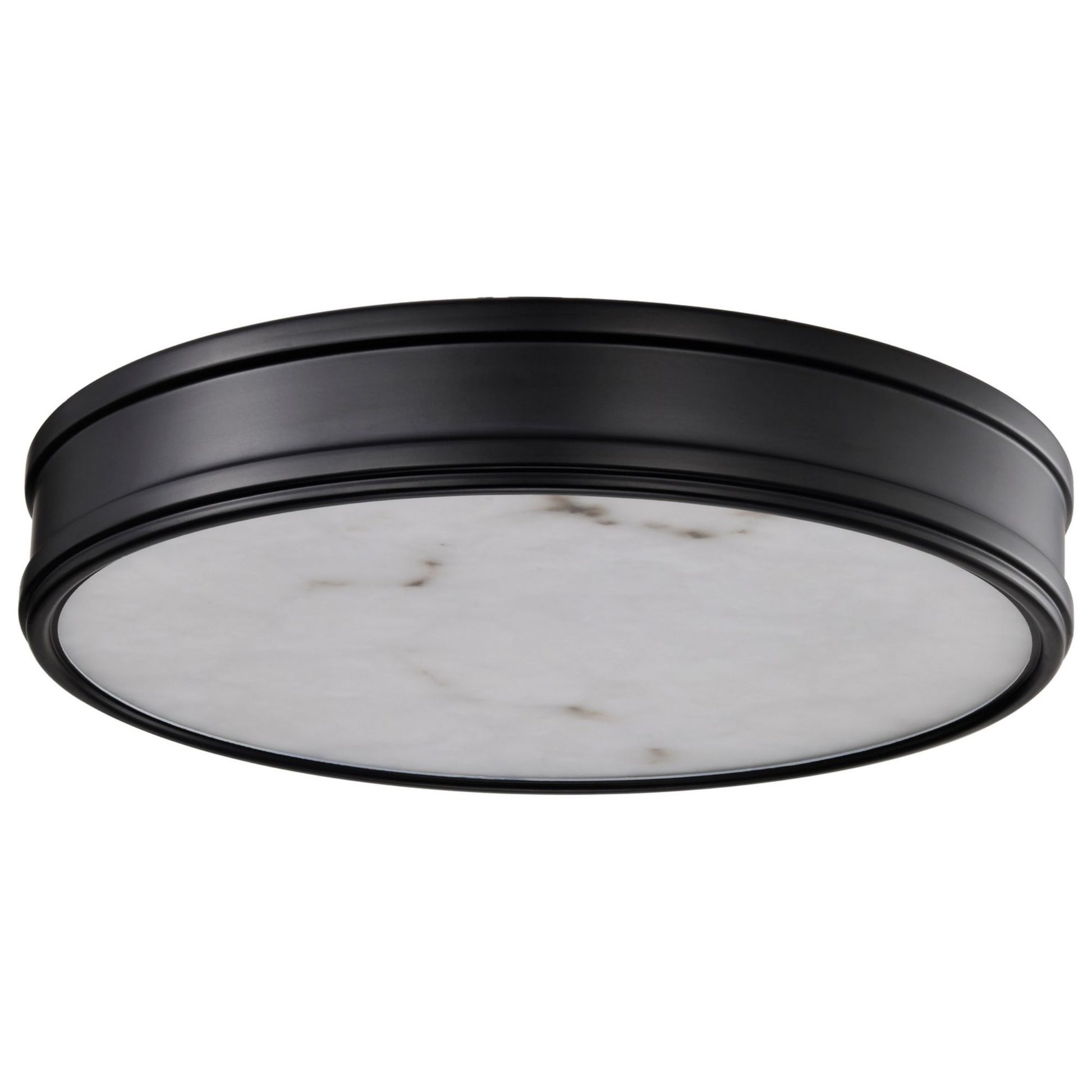 Kendall 14" LED Flush Mount Light, Alabaster Glass - Bees Lighting
