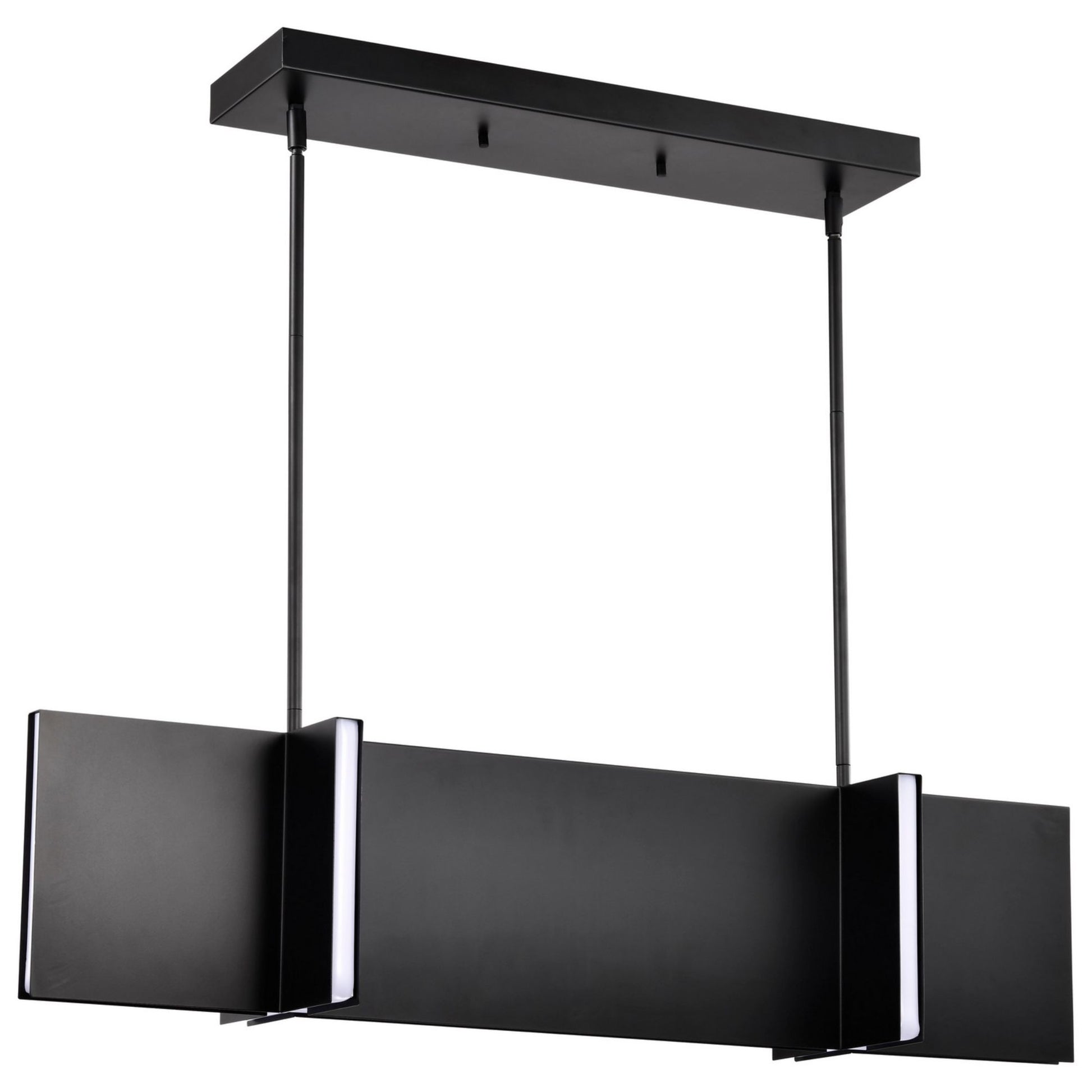 Blaine 37" LED Kitchen Island Pendant, Matte Black Finish - Bees Lighting
