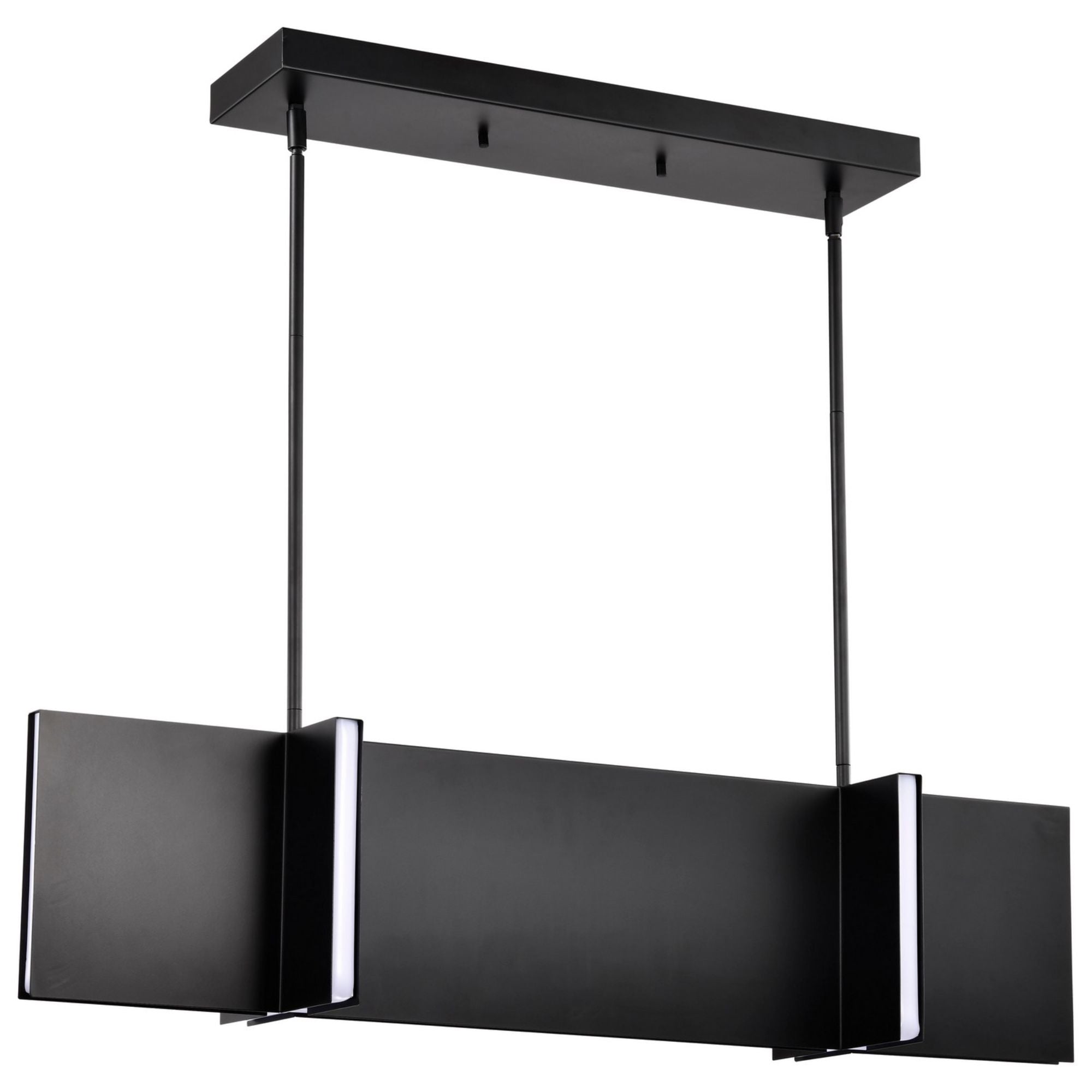 Blaine 37" LED Kitchen Island Pendant, Matte Black Finish - Bees Lighting