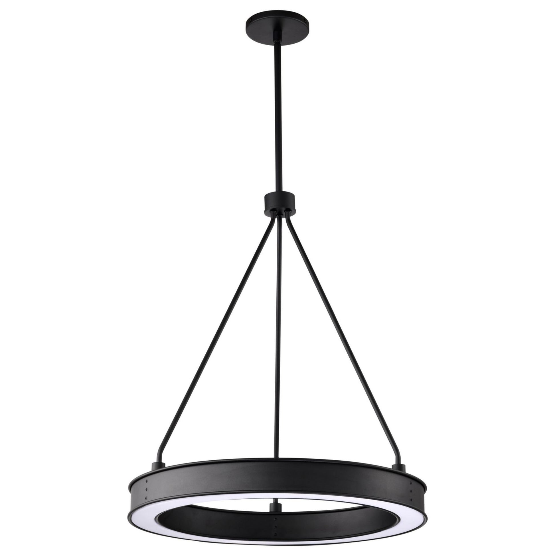 Longford LED Pendant Light, Textured Black Finish, Acrylic Lens - Bees Lighting