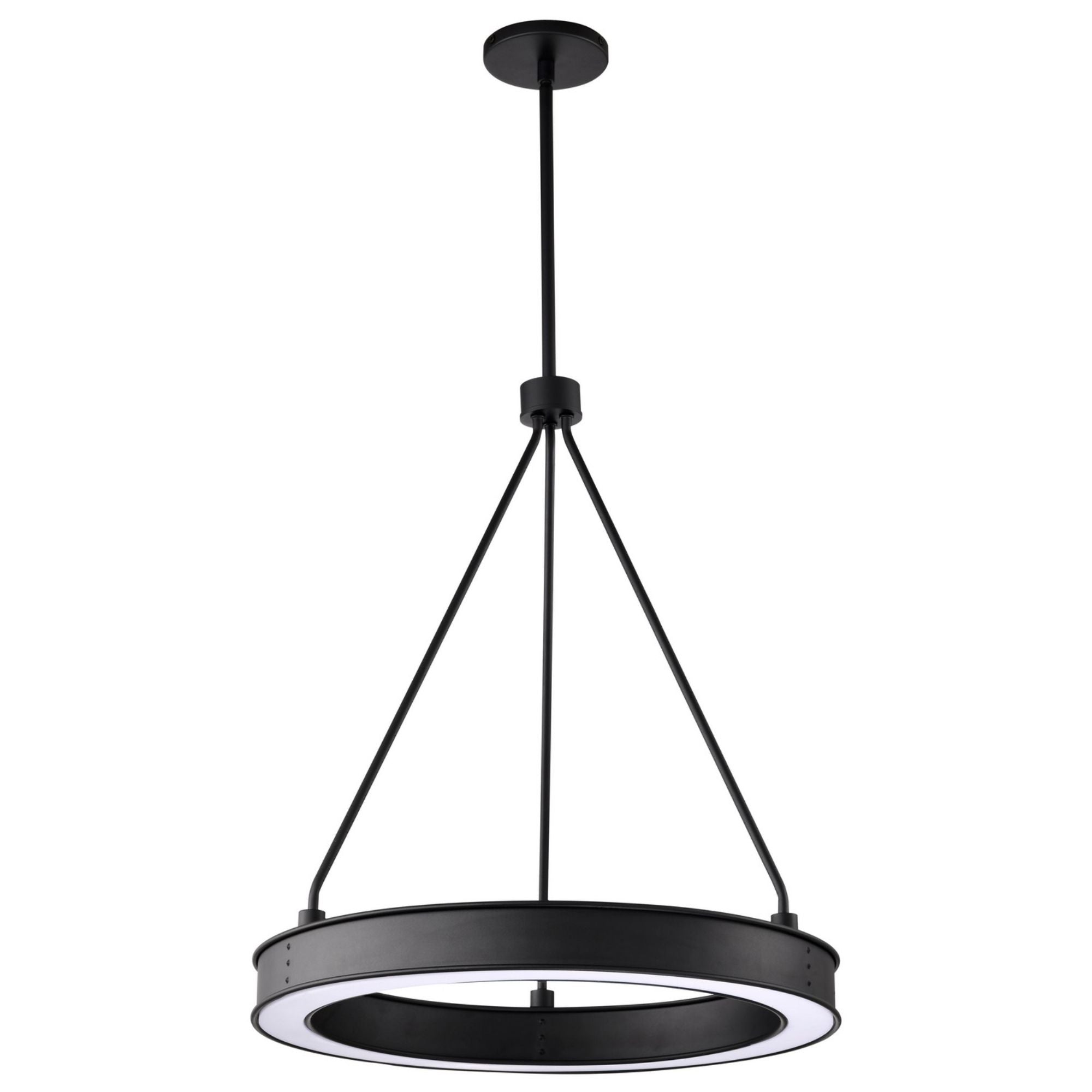 Longford LED Pendant Light, Textured Black Finish, Acrylic Lens - Bees Lighting