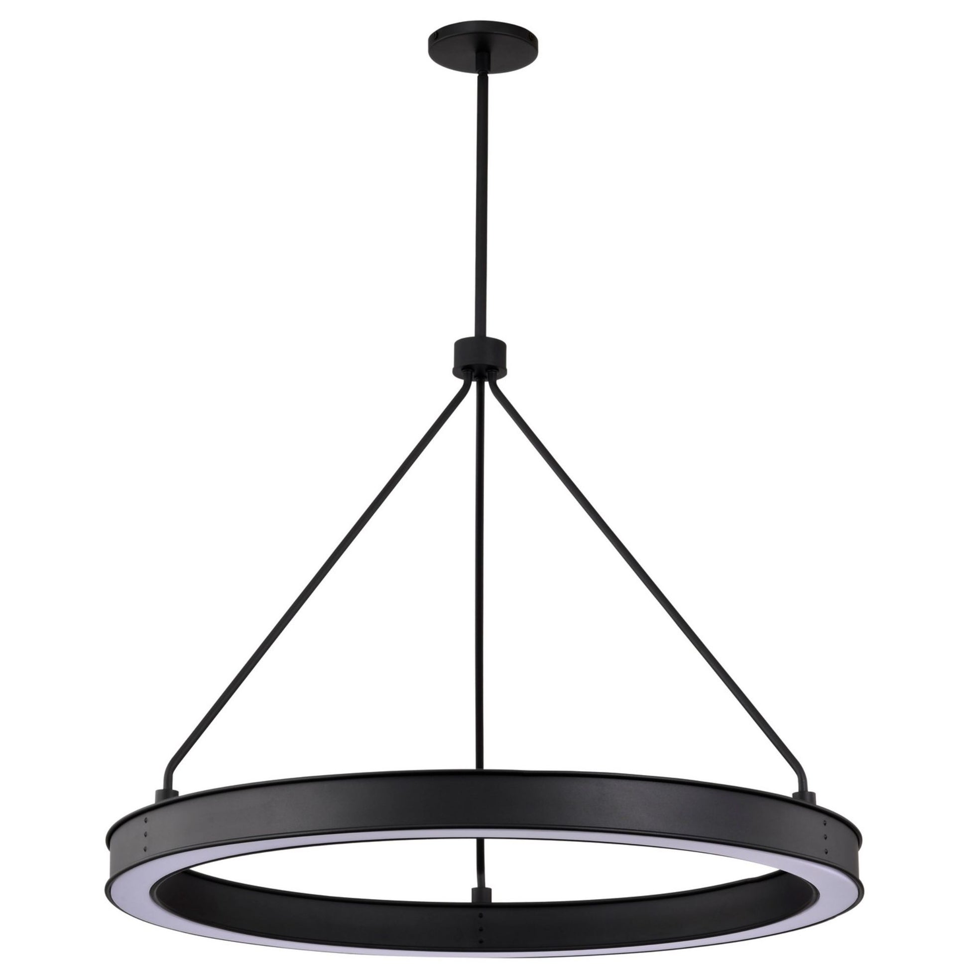 Longford LED Pendant Light, Textured Black Finish, Acrylic Lens - Bees Lighting