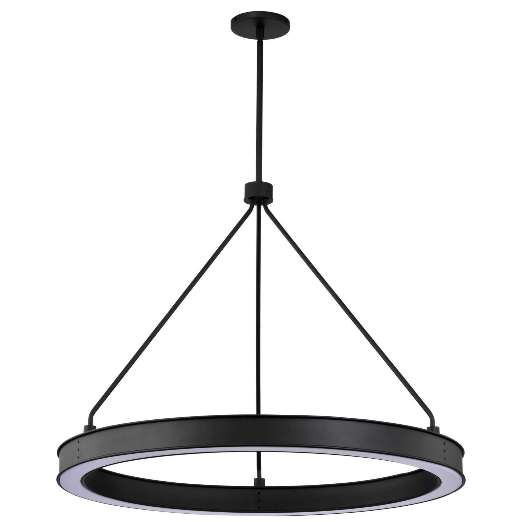 Longford LED Pendant Light, Textured Black Finish, Acrylic Lens - Bees Lighting