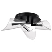 Sedona 22" LED Flush Mount, Matte Black Finish - Bees Lighting