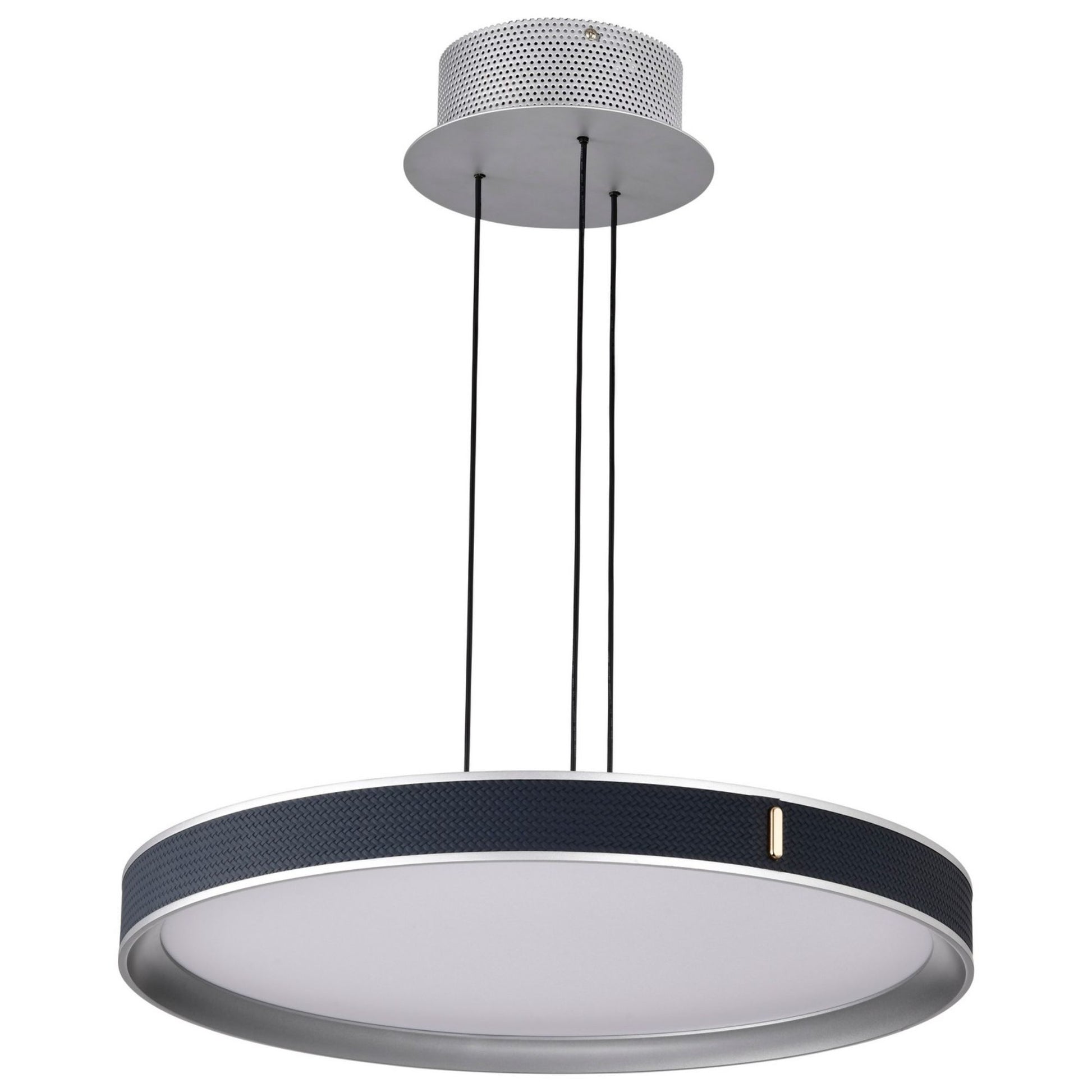Bandon 20" LED Pendant Light, Gray Finish, Acrylic Lens - Bees Lighting