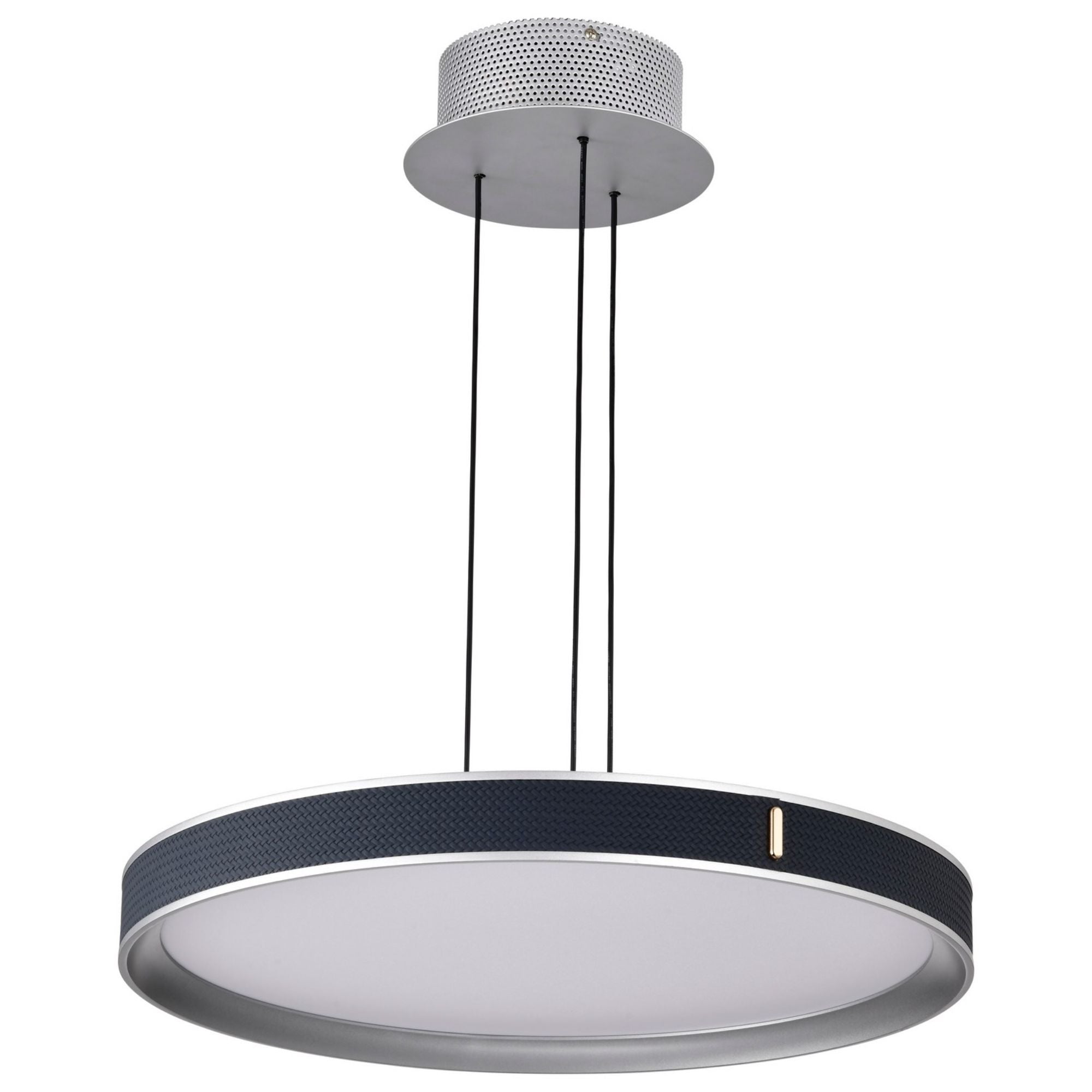 Bandon 20" LED Pendant Light, Gray Finish, Acrylic Lens - Bees Lighting