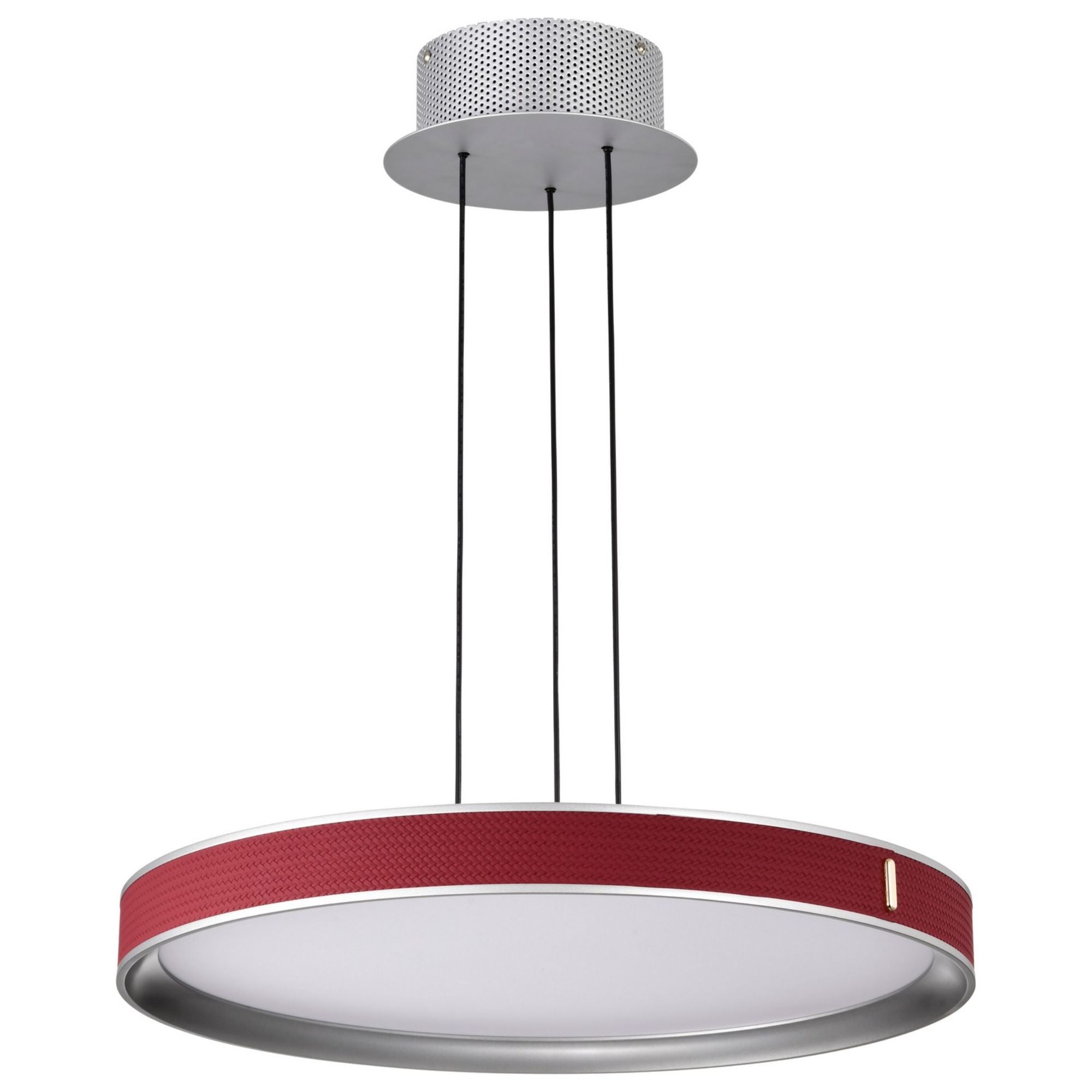 Bandon 20" LED Pendant Light, Gray Finish, Acrylic Lens - Bees Lighting