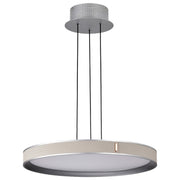 Bandon 20" LED Pendant Light, Gray Finish, Acrylic Lens - Bees Lighting