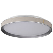 Bandon 20" LED Flush Mount Light, Gray Finish, Acrylic Lens - Bees Lighting