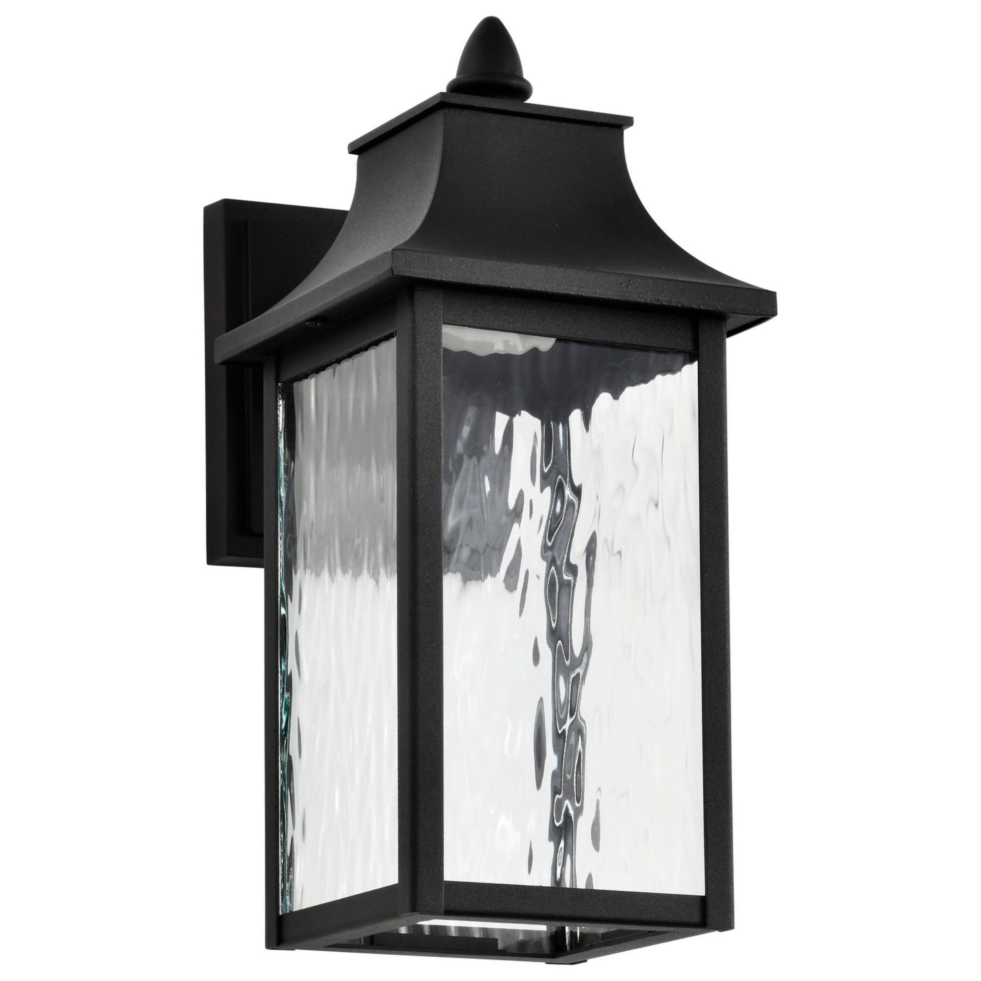 Austen 13" Smart LED Outdoor Wall Light, RGBTW, Matte Black Finish - Bees Lighting