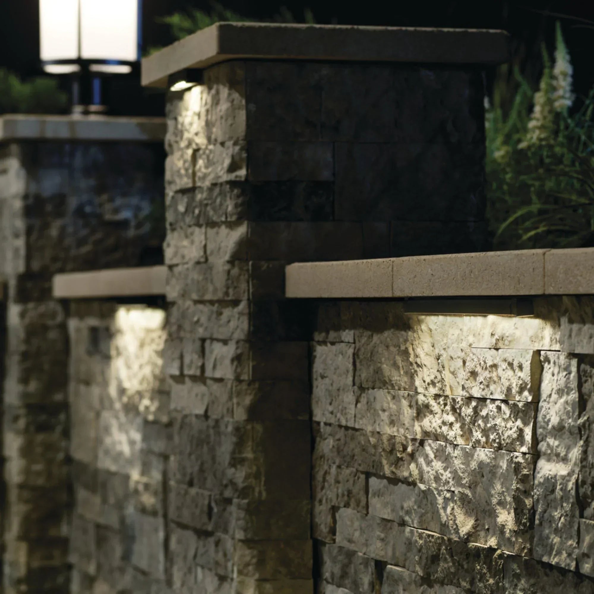 12V LED 3" Hardscape Light 2700K Textured Black Aluminum