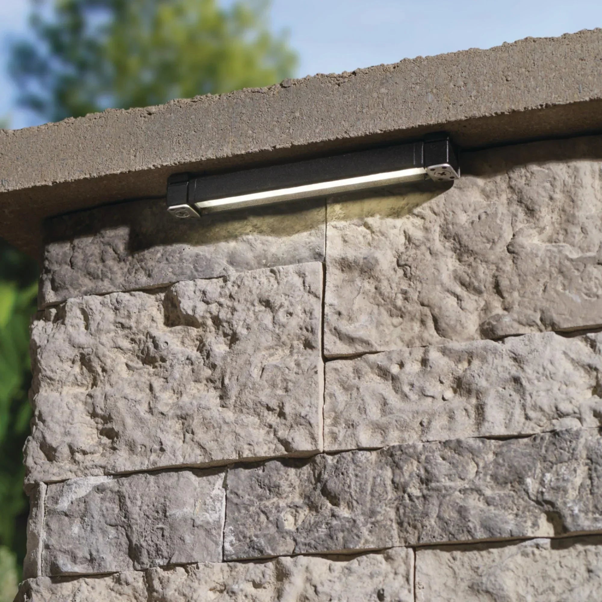 12V LED 6" Hardscape Light 3000K Textured Architectural Bronze Aluminum