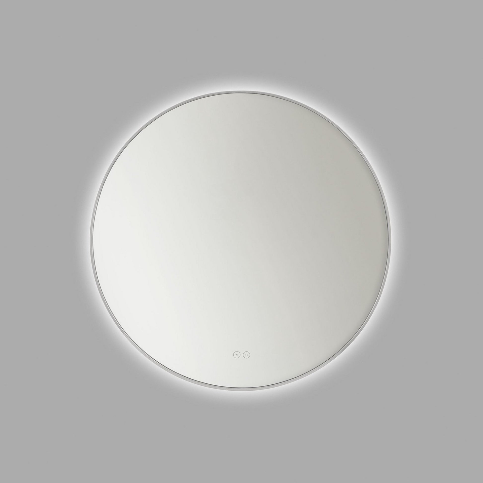 Cadre Round Mirror 30" x 30", Chrome Finish - Bees Lighting
