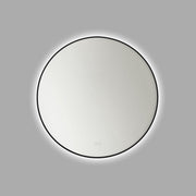 Cadre Round Mirror 30" x 30", Midnight Black Finish - Bees Lighting