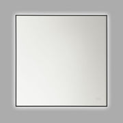Cadre Square Mirror 36" x 36", Midnight Black Finish - Bees Lighting
