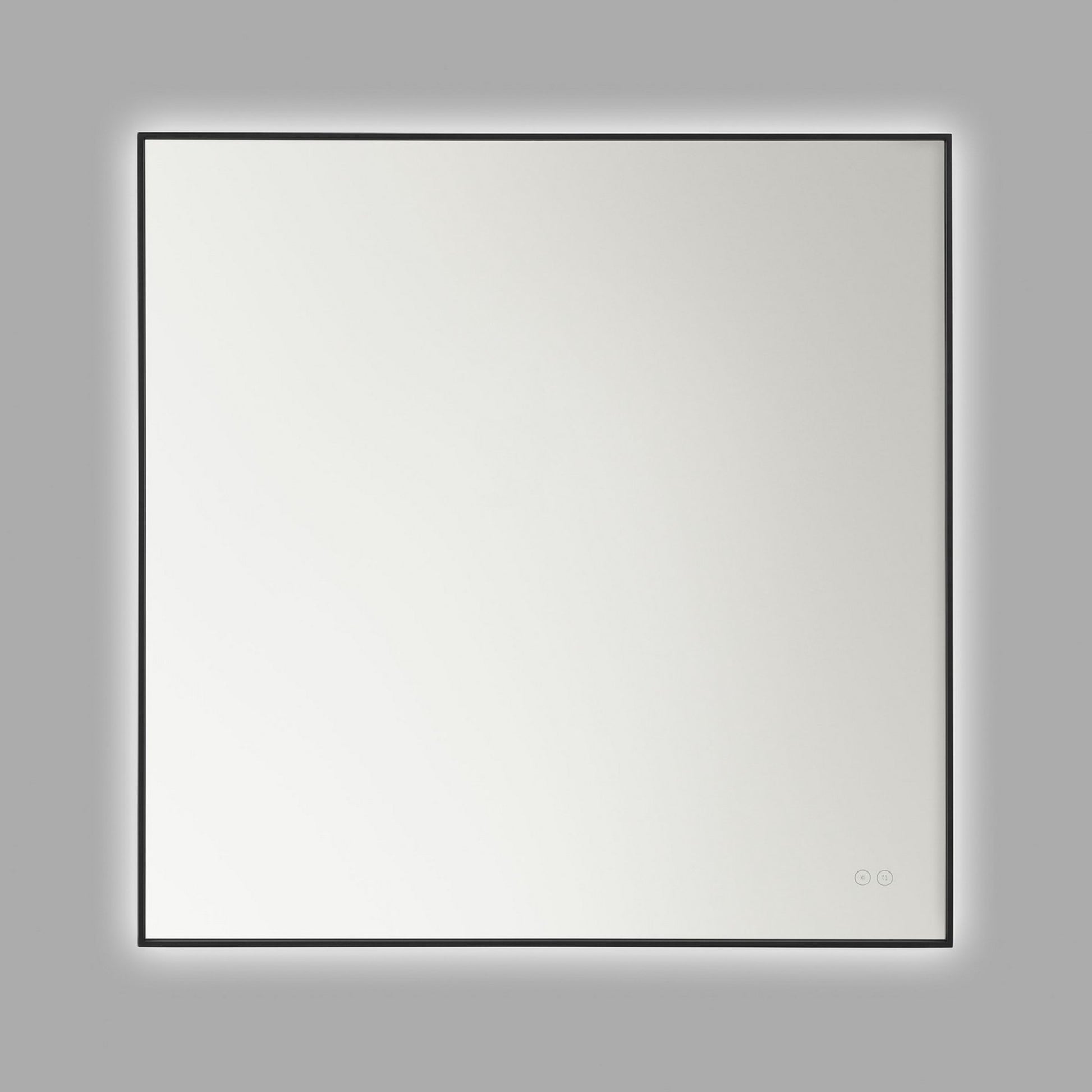 Cadre Square Mirror 36" x 36", Midnight Black Finish - Bees Lighting