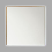 Cadre Square Mirror 36" x 36", Satin Brass Finish - Bees Lighting