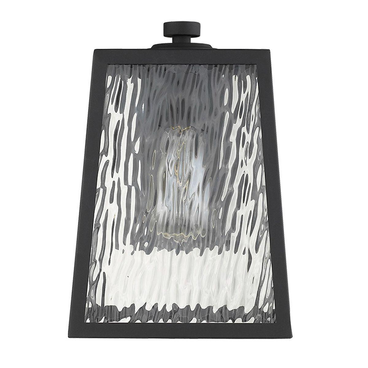 Hirche 13 In. Outdoor Wall Light Black Finish