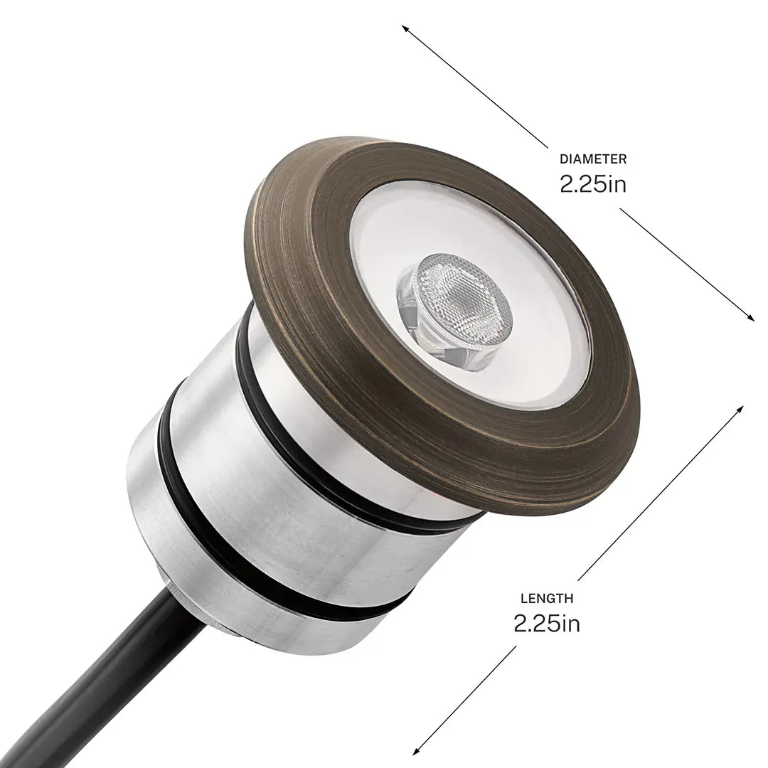 LED Landscape In-Ground 200 Lumens Brass 2700K