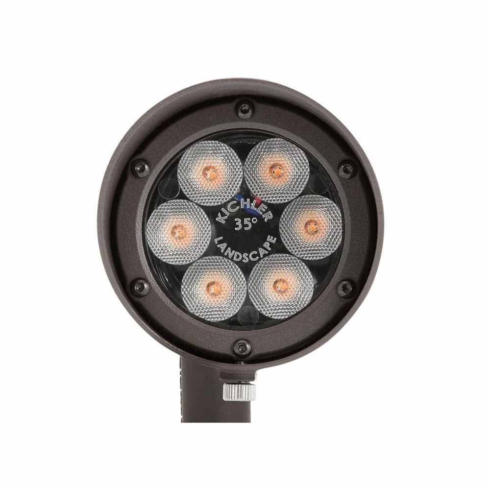 LED Landscape Integrated Spot Light, 2700K, 35 Degree, Textured Black - Bees Lighting