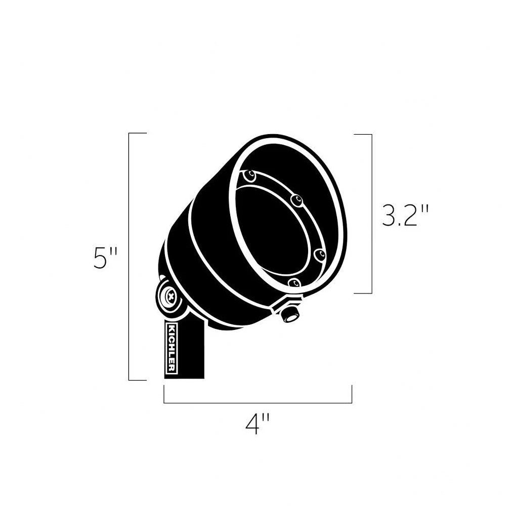LED Landscape Accent Spot Light, 3000K, 35 Degree, Centennial Brass - Bees Lighting