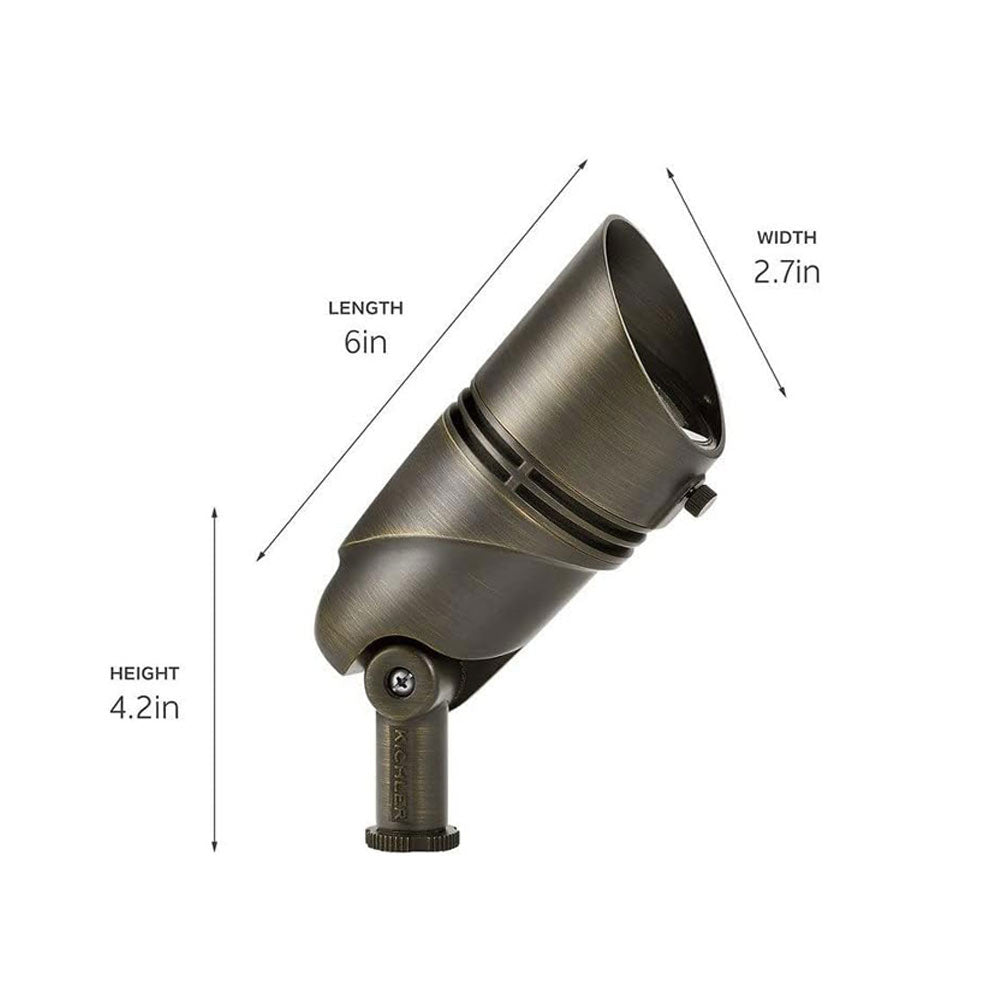 VLO Integrated LED Accent Spot Light, 2700K, 15 Degree, Textured Black - Bees Lighting