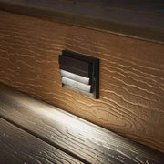 12V 6" LED Louvered Step Light 3000K Centennial Brass