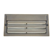 12V 6" LED Louvered Step Light 3000K Centennial Brass