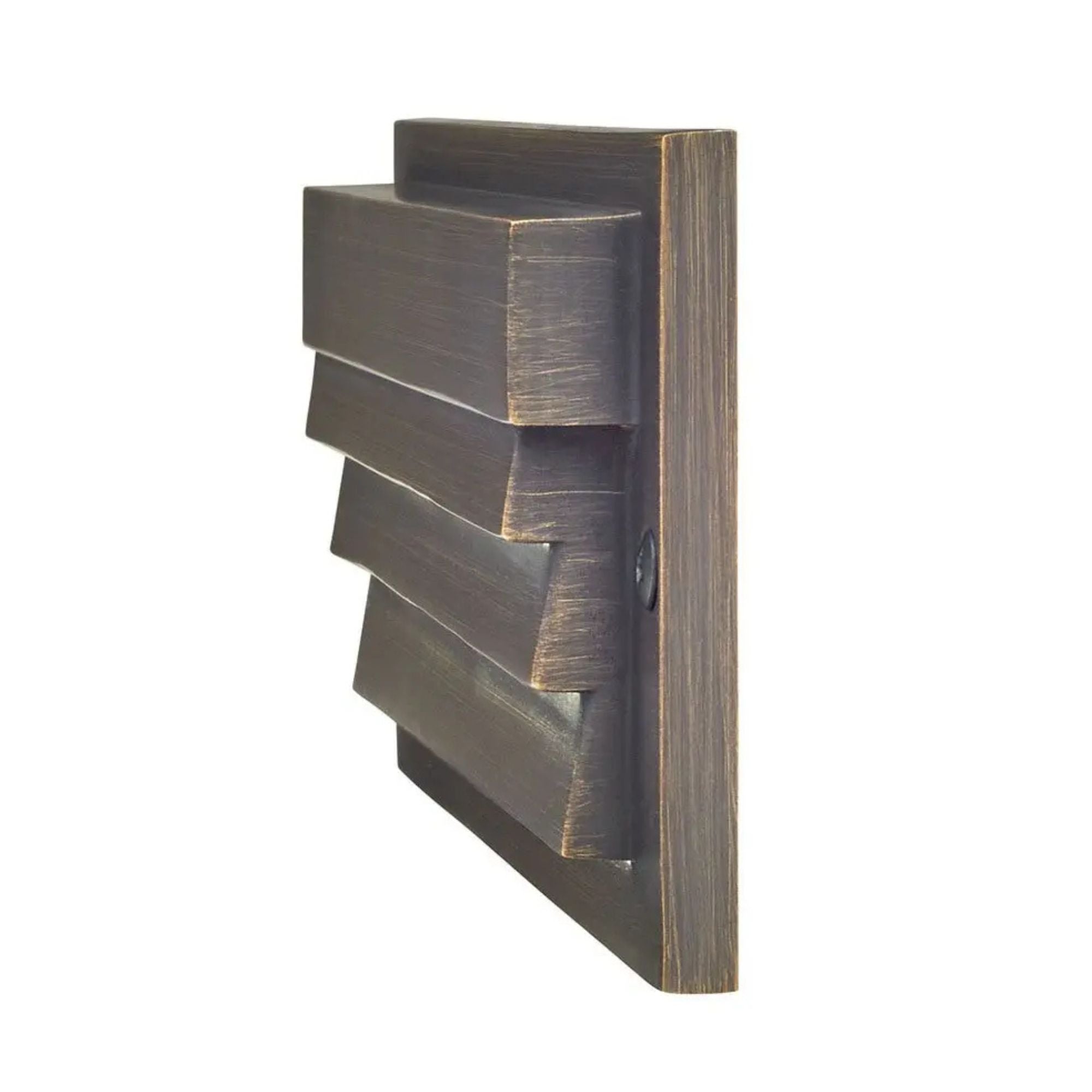 12V 6" LED Louvered Step Light 3000K Centennial Brass