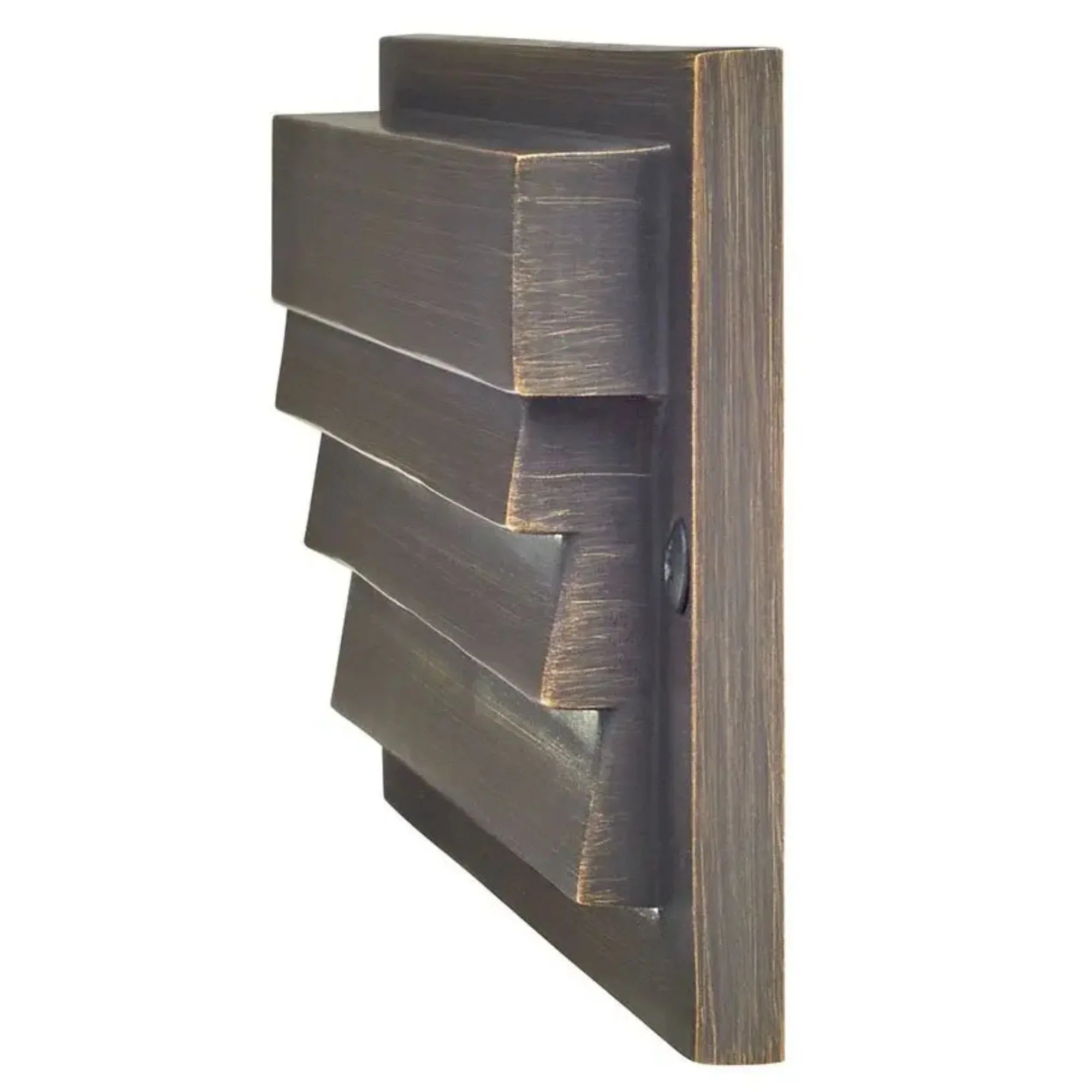 12V 6" LED Louvered Step Light 3000K Centennial Brass