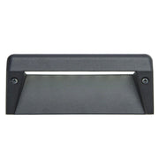 12V 6" LED Surface Mount Step Light 2700K Textured Black