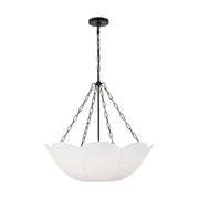 Stassi 24" 3-Light Small Chandelier, Aged Iron Finish - Bees Lighting