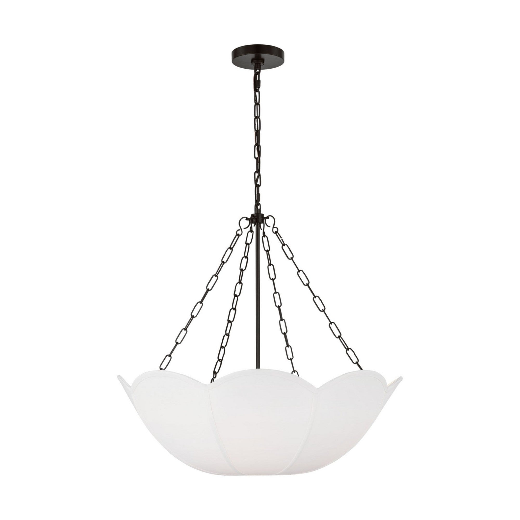 Stassi 24" 3-Light Small Chandelier, Aged Iron Finish - Bees Lighting