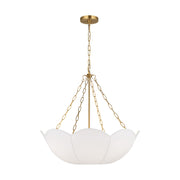 Stassi 24" 3-Light Small Chandelier, Burnished Brass Finish - Bees Lighting