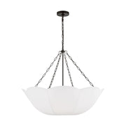 Stassi 32" 4-Light Medium Chandelier, Aged Iron Finish - Bees Lighting