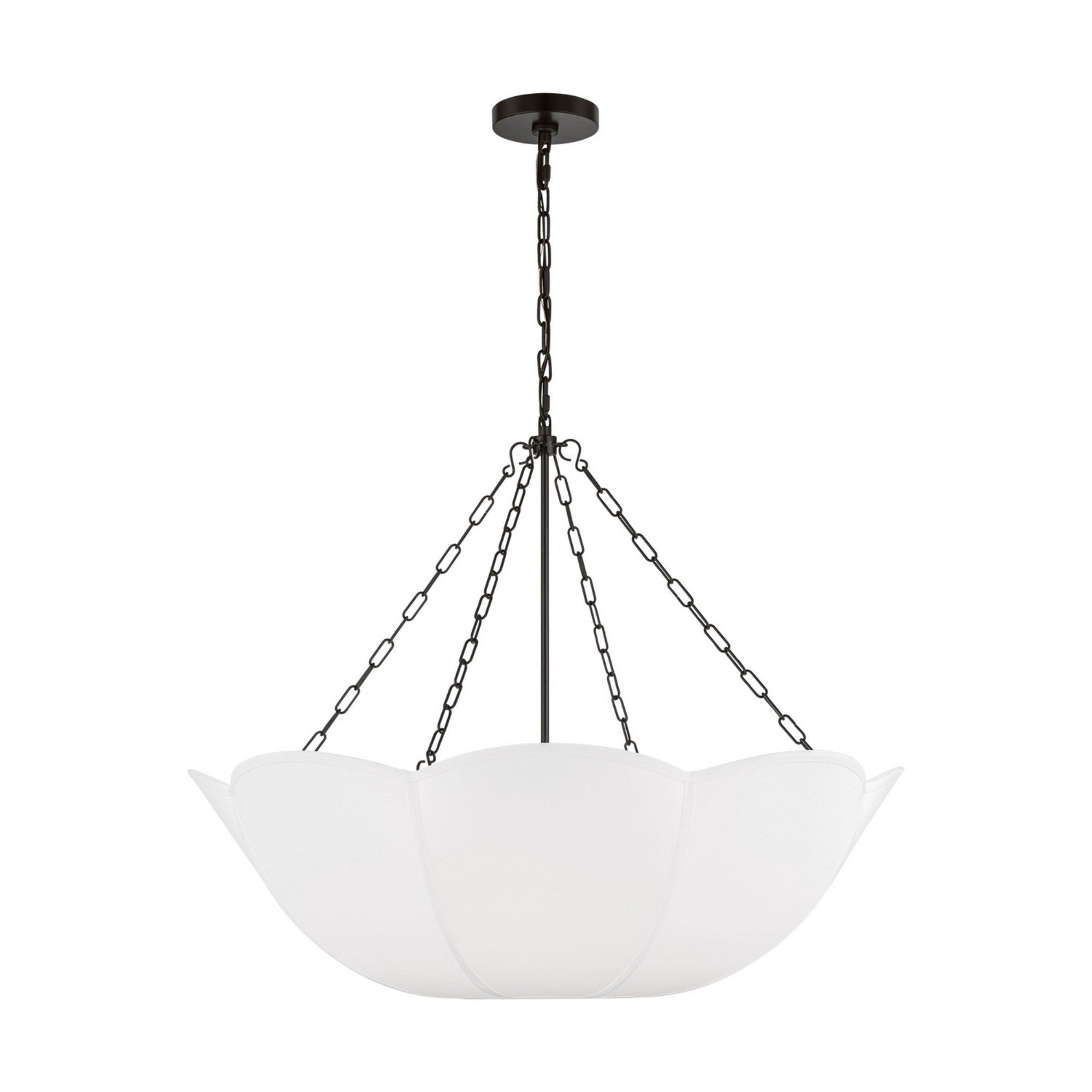 Stassi 32" 4-Light Medium Chandelier, Aged Iron Finish - Bees Lighting