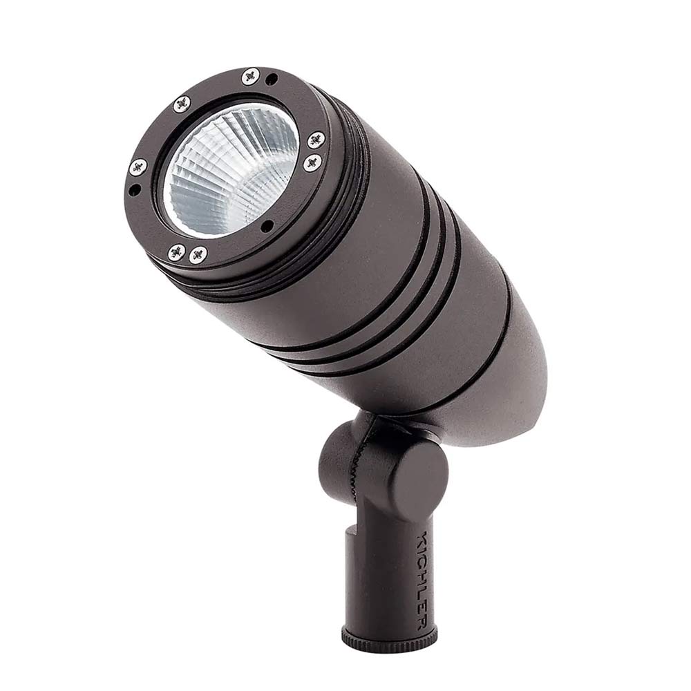 120V LED Small Accent Spot Light, 3000K, 15 Degree, Textured Architectural Bronze - Bees Lighting