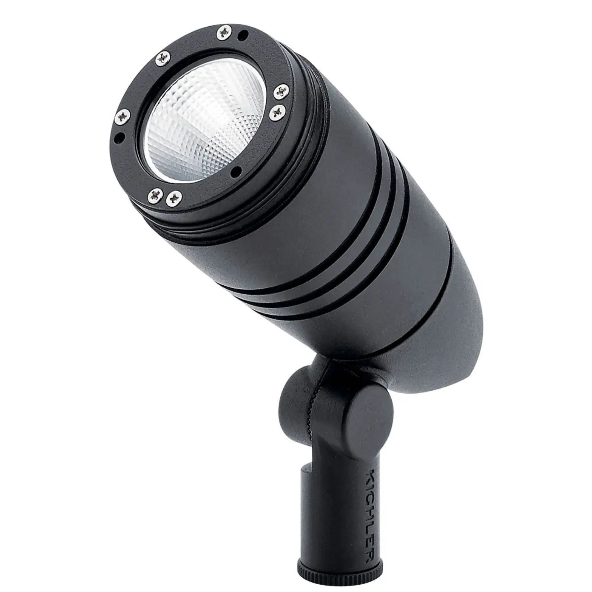 120V LED Integrated 3000K 40 Degree Small Flood Light, Textured Black