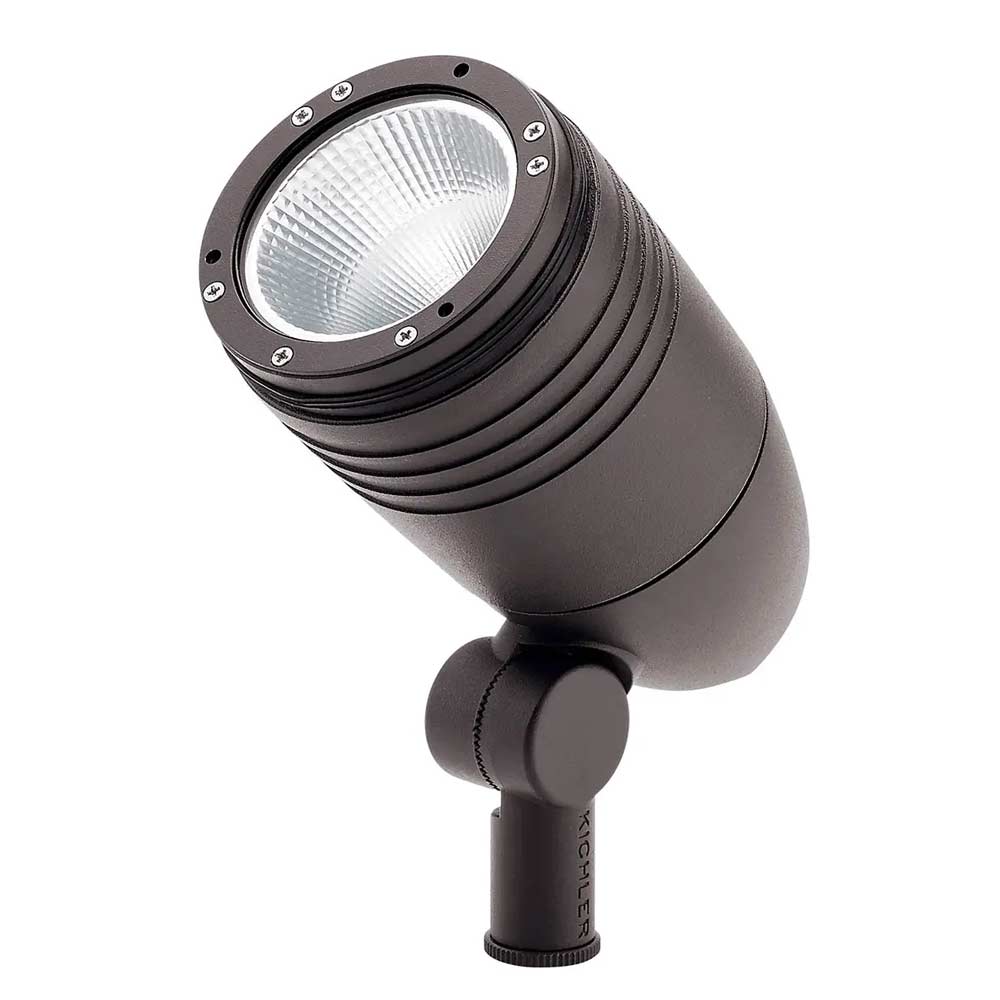 120V Large Integrated Spot Light, 3000K, 33 Degree, Textured Architectural Bronze - Bees Lighting