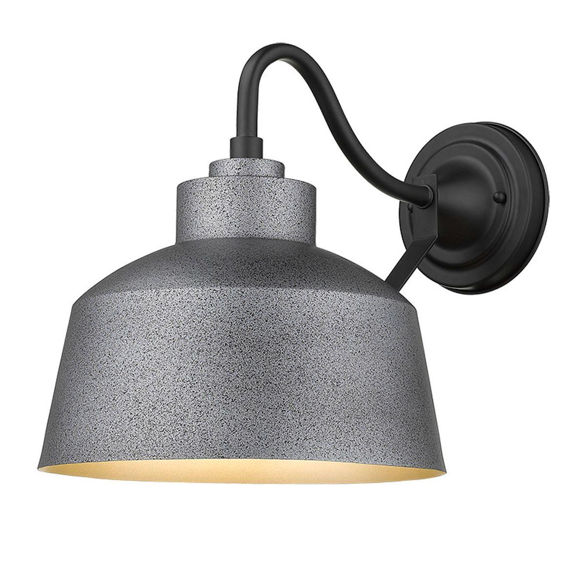 Barnes 9 In. Outdoor Wall Sconce Gray Finish