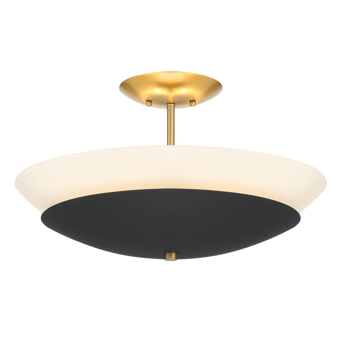 Bax 10" 3 Lights Semi-Flush Mount Light Black Finish - Bees Lighting