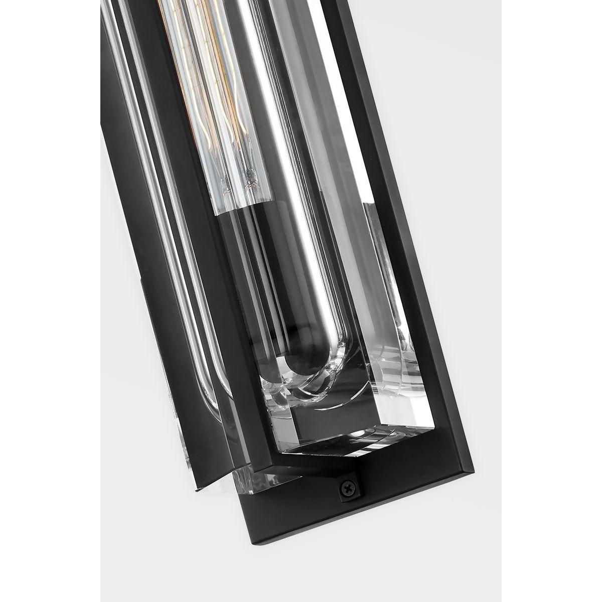 Hawkins 17 in. LED Wall Light Black finish - Bees Lighting