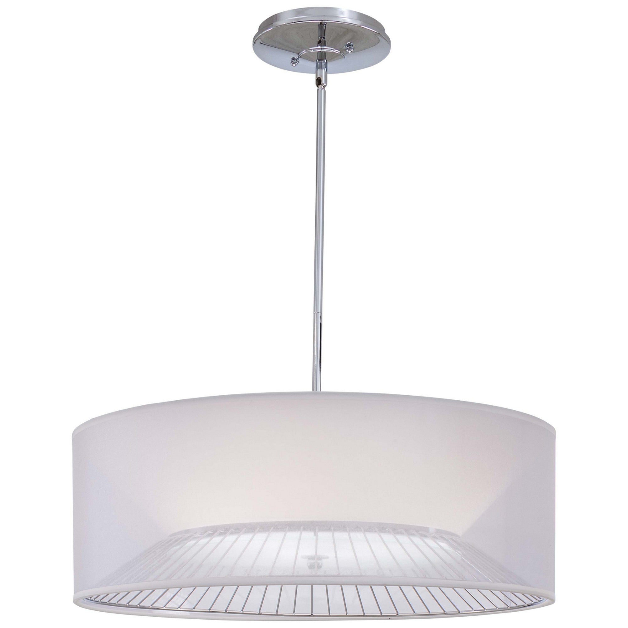 Bridge 25" 3-Light Pendant, Chrome Finish - Bees Lighting