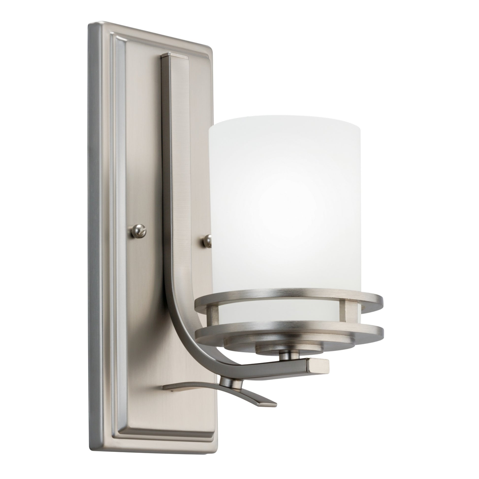 Hendrik 5" Wall Sconce, Brushed Nickel Finish - Bees Lighting