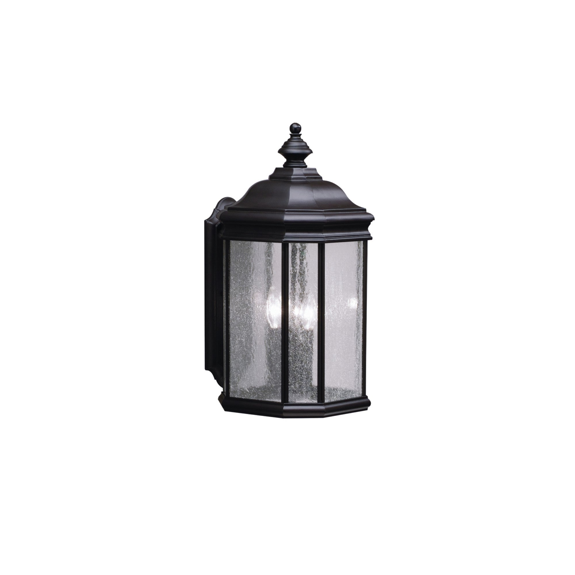 Kirkwood 21" 3-Light Outdoor Wall Light, Black Finish - Bees Lighting