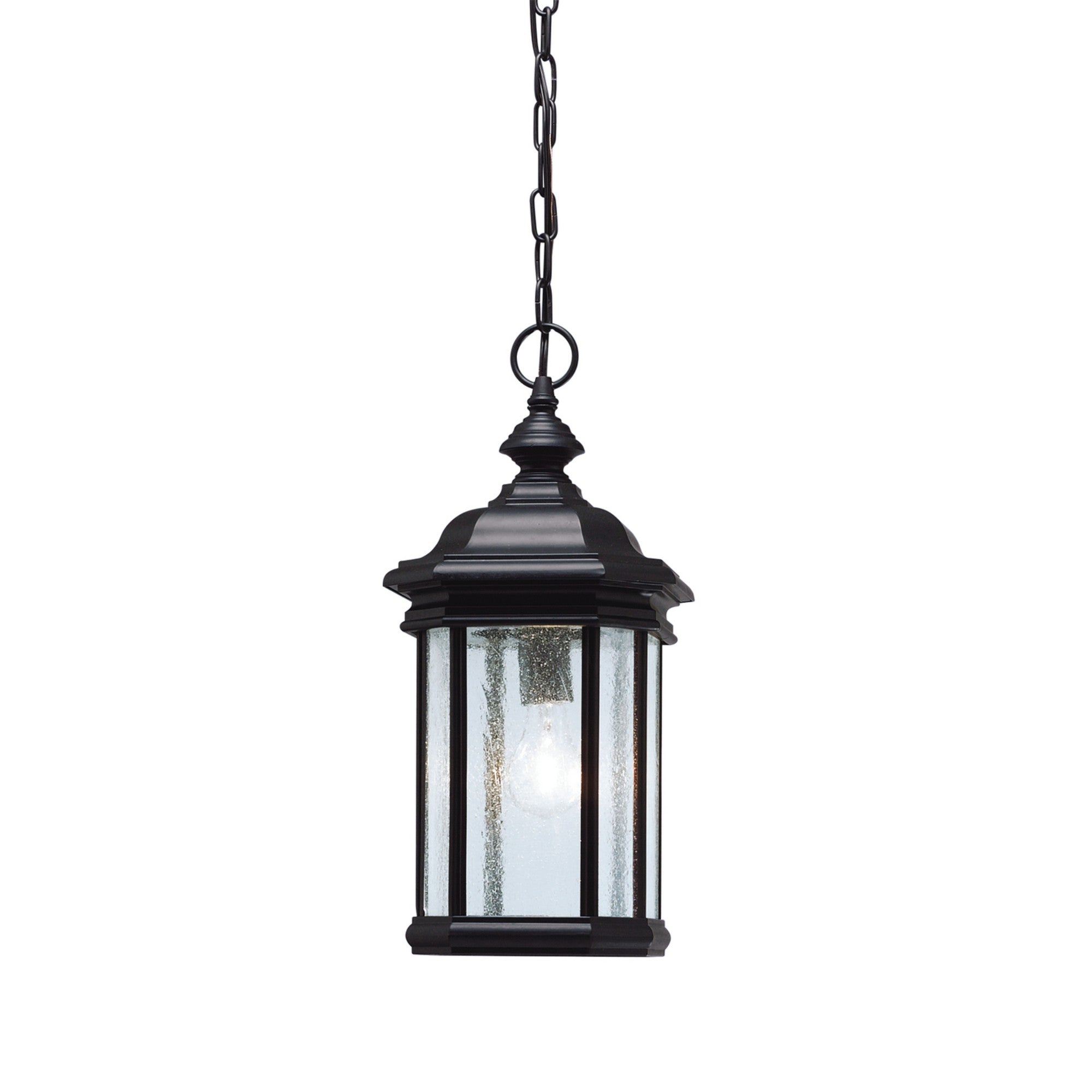 Kirkwood 18" Outdoor Pendant, Black Finish - Bees Lighting