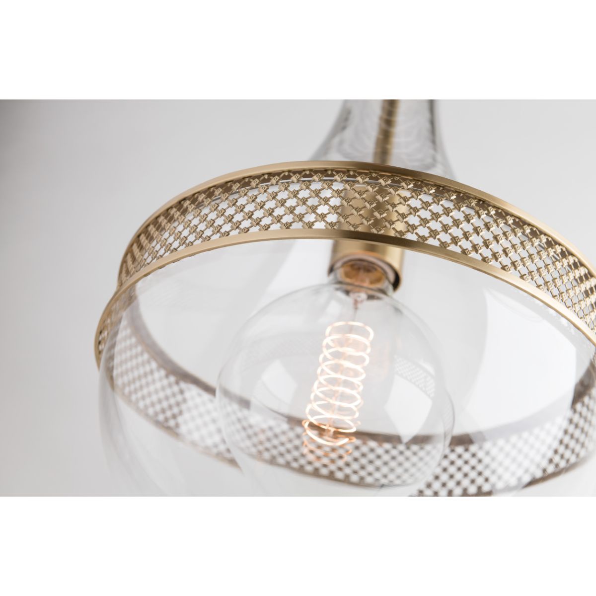 Hagen 14 In. Pendant Light Brass Finish - Bees Lighting